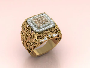 Man Ring 3D Print Model