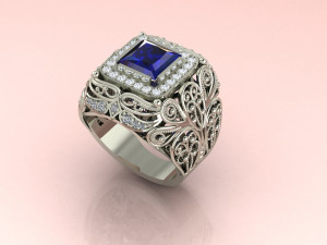 Man Ring Modelo de Impressão 3D