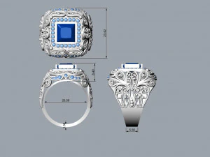 Man Ring 3D Print Model
