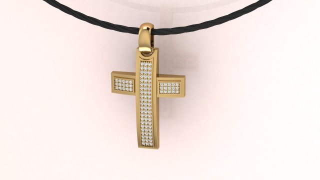 Cross Pendand 3D-Druckmodell .c4d .max .obj .3ds .fbx .stl .blend 