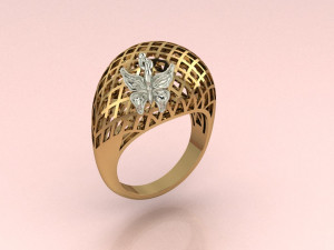 Butterfly ring 3D Print Models