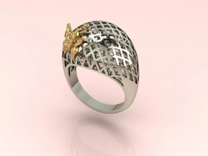 Butterfly ring 3D Print Model
