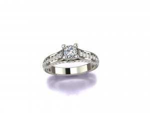 Fashion diamods ring 3D प्रिंट मॉडल