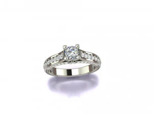Fashion diamods ring 3D Print Model