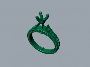 Fashion diamods ring 3D Print Model