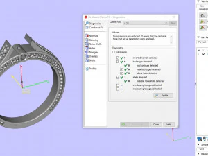Fashion diamods ring 3D Print Model