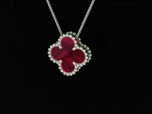 ファッションジュエリーペンダント 3Dプリントモデル