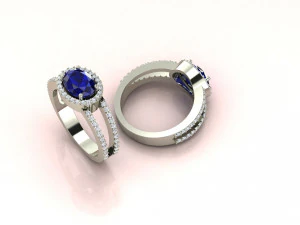 Ring Oval 3D Print Model