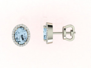 Oval Earrings Modelo de Impressão 3D