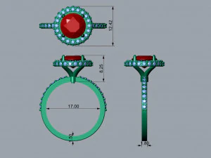 Round Ring 3D Print Model