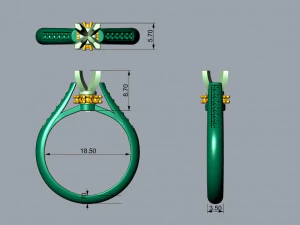 Ring Queen 3D Print Model
