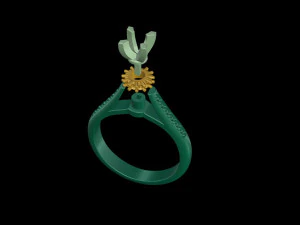 Ring Queen 3D Print Model