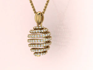 Egg Fashion Jewelery Pendant 3D Print Model
