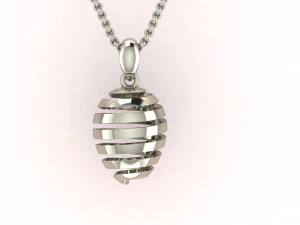 Egg Fashion Jewelery Pendant 3D Print Model
