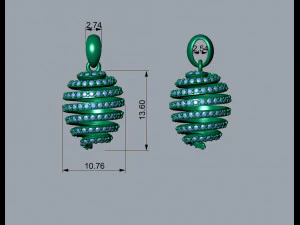 Egg Fashion Jewelery Pendant 3D Print Model