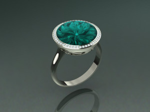 Transparent enamel ring 3D Print Model