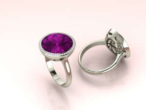 Transparent enamel ring 3D-printmodel