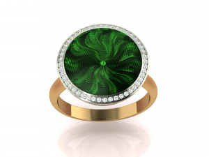 Transparent enamel ring 3D Print Model