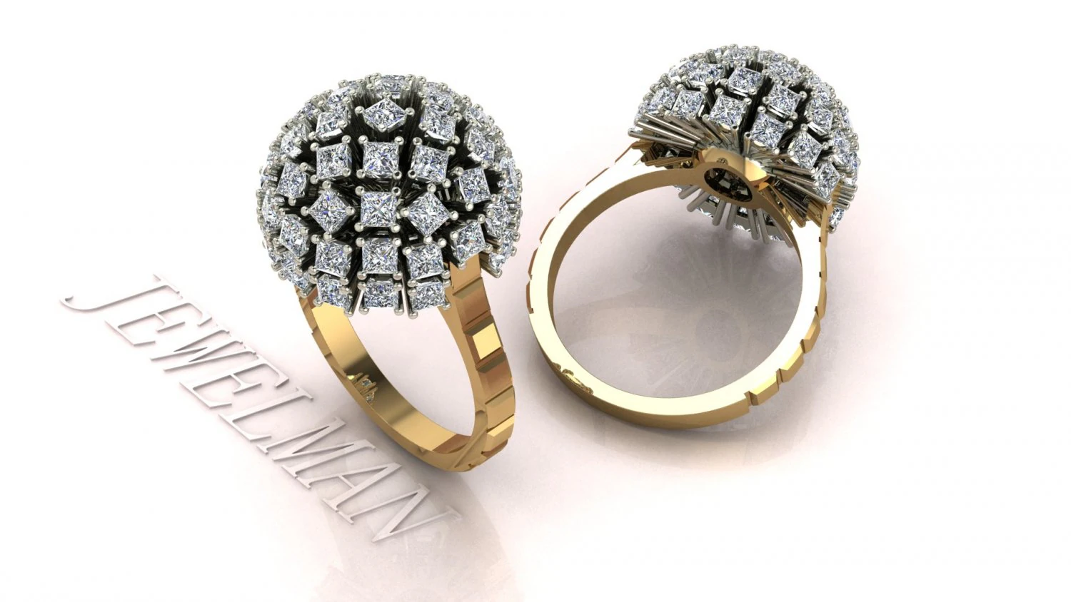 Ring Princess 3D Print Model .c4d .max .obj .3ds .fbx .stl .blend 