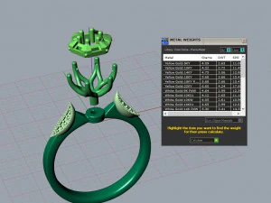Baguettes Ring 3D Print Model