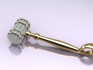 Hammer pendant 3Dプリントモデル