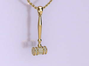 Hammer pendant 3Dプリントモデル