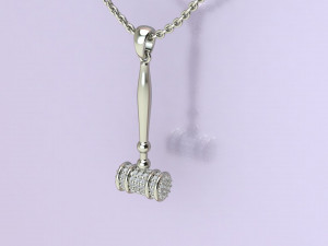 Hammer pendant 3Dプリントモデル