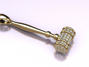 Hammer pendant 3Dプリントモデル