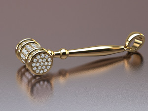 Hammer pendant 3Dプリントモデル