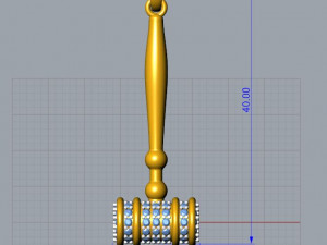 Hammer pendant 3Dプリントモデル