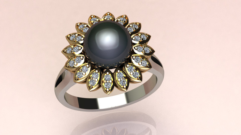 Ring chamomile Modelo de Impressão 3D .c4d .max .obj .3ds .fbx .stl .blend 
