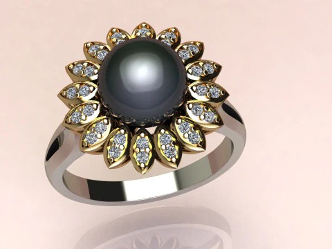 リングカモミール 3Dプリントモデル