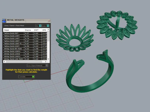 Ring chamomile 3D Print Model
