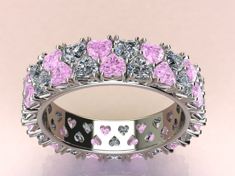 Ring Hearts 3D Модель