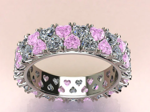 Ring Hearts 3D Model