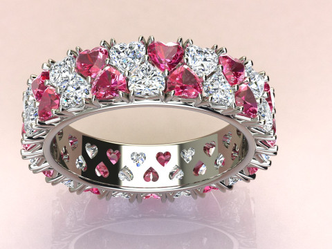 Ring Hearts 3D Модель