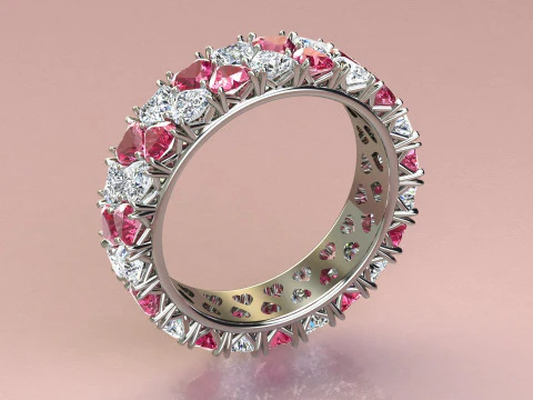 Ring Hearts 3D Model