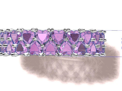 Ring Hearts 3D Model