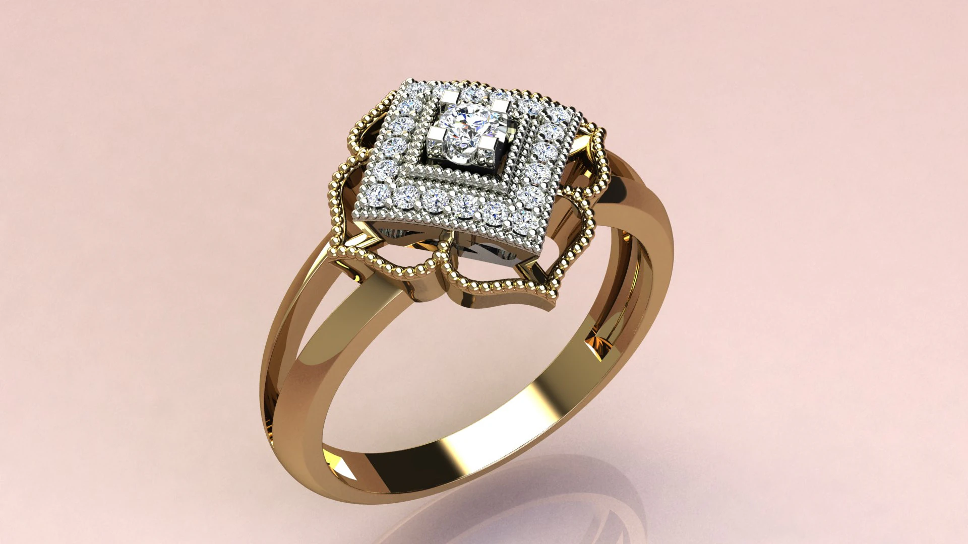 Ring Cushion 3D Print Model .c4d .max .obj .3ds .fbx .stl .blend