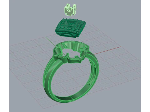 Ring Cushion 3D Print Model