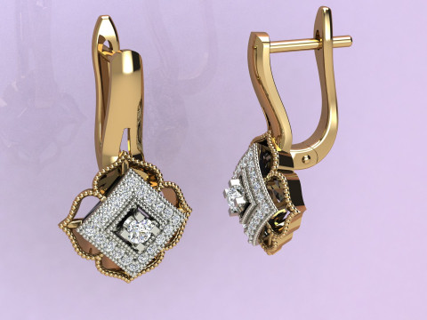Earrings Cushions Modelo de Impressão 3D