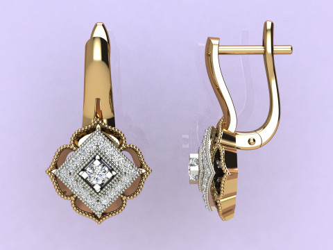 Earrings Cushions Modelo de Impressão 3D