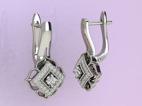 Earrings Cushions Modelo de Impressão 3D