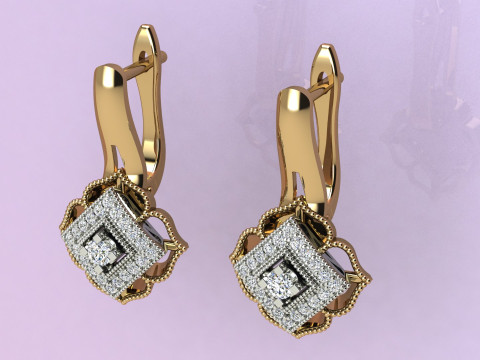Earrings Cushions Modelo de Impressão 3D