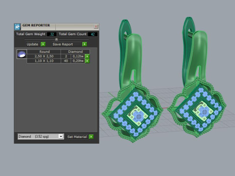 Earrings Cushions Modelo de Impressão 3D