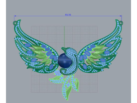 Swan with a pearl 3D Print Model