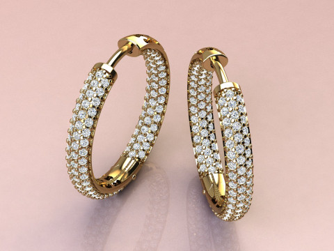 Earrings fashion Modelo de impresión 3D