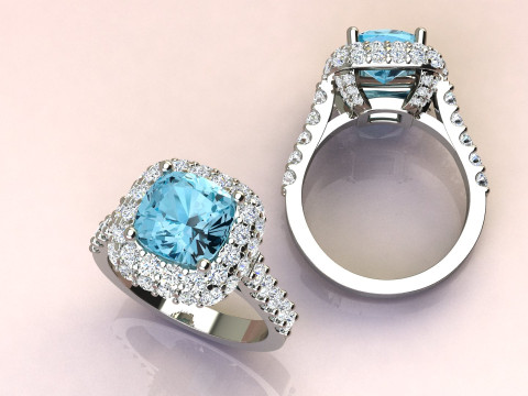 Cushion Ring 3D 프린트 모델