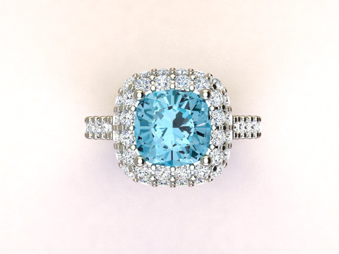 Cushion Ring 3D 프린트 모델