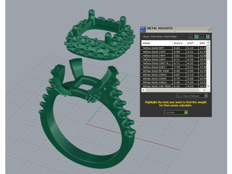Cushion Ring 3D 프린트 모델